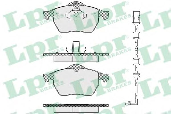LPR 05P635A Brake Pad Set, disc brake